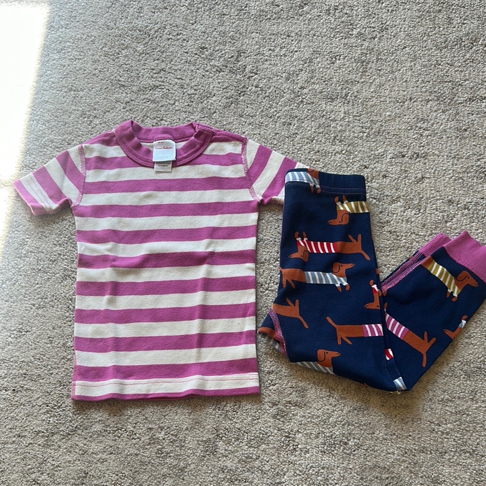 Hanna Andersson Puppy Pajama Set 3T
